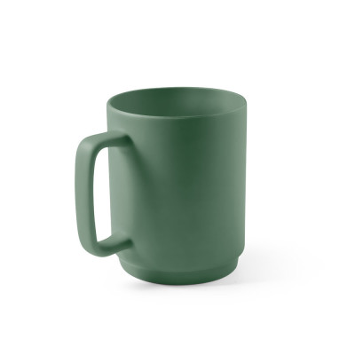 MIGHTY. Ceramic mug with cylindrical body 330 mL